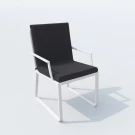 Стул ALBA антрацит - белый каркас