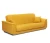 Диван прямой, книжка "Стамбул" флок желтый, 120 ППУ+НПБ