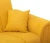 Диван прямой, книжка "Стамбул" флок желтый, 120 ППУ+НПБ