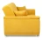 Диван прямой, книжка "Стамбул" флок желтый, 120 ППУ+НПБ