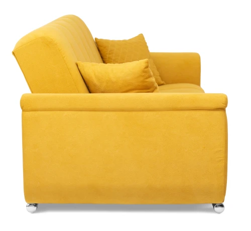 Диван прямой, книжка "Стамбул" флок желтый, 120 ППУ+НПБ