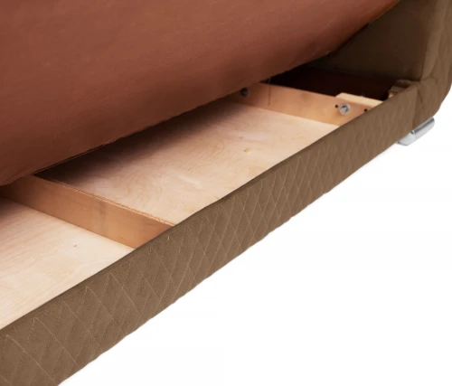 Диван прямой, книжка "Стамбул", флок  коричневый, 120 ППУ+НПБ