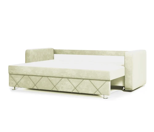 Диван еврокнижка Стелла велюр бежевый