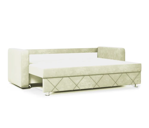 Диван еврокнижка Стелла велюр бежевый