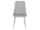 Стул Easy-Fit Light Grey C127 белые ножки