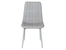 Стул Easy-Fit Light Grey C127 белые ножки