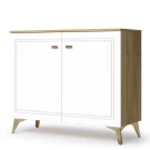 Комод Вега Сапфир 1000 с дверцами, белый глянец