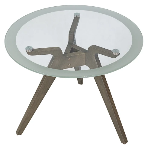 Стол журнальный Рилле 449 шимо/стекло прозрачное