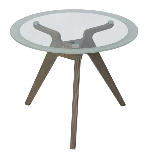 Стол журнальный Рилле 449 шимо/стекло прозрачное