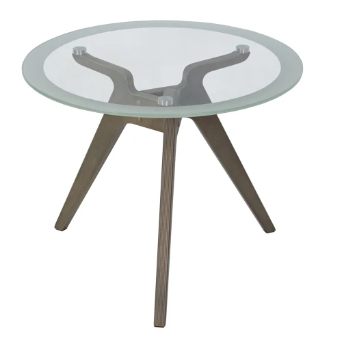Стол журнальный Рилле 449 шимо/стекло прозрачное