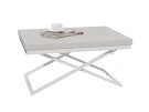 Стол трансформер Орфей 1, белый/серый