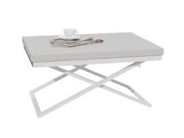 Стол трансформер Орфей 1, белый/серый