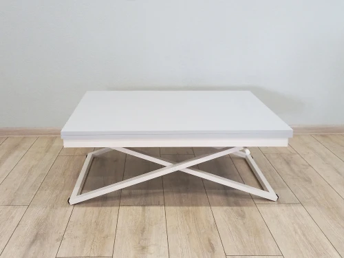 Стол трансформер Орфей 1, белый/серый