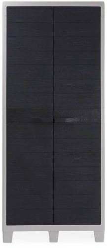 Уличный шкаф TOOMAX 2х дверный глубокий WOODY'S XL (4 полки), антрацит