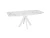 Стол DikLine DKU120 Керамика Белый мрамор/подстолье белое/опоры белые (2 уп.)