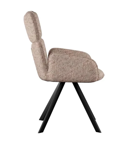 Стул DikLine 501 поворотный NS04 CREAM, ножки черные