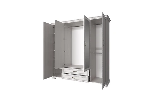 Шкаф 4D2S Z, TIFFANY, цвет вудлайн кремовый