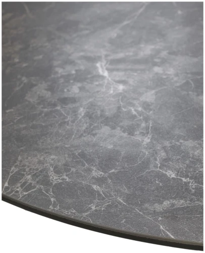 Стол AKSEL 130 цвет Mona Lisa Cерый мрамор, керамика, / Темно-серый каркас. ®DISAUR