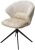 Стул ASTRA 360 град. поворот Белый Sonic 23 ткань / 7525-01 велюр / черный каркас, ®DISAUR