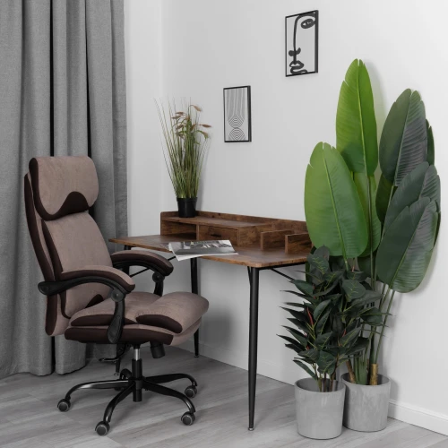 Кресло Chief metalBL  ткань, светло-коричневый, KUB 03/TW-24