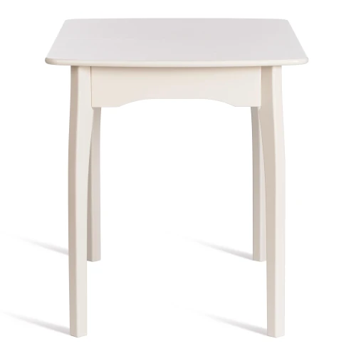 Стол CATERINA бук, мдф, 100+30x70x75, Ivory white