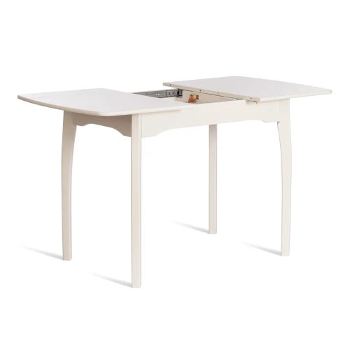 Стол CATERINA бук, мдф, 100+30x70x75, Ivory white