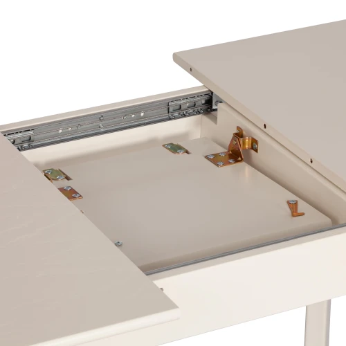 Стол CATERINA бук, мдф, 100+30x70x75, Ivory white