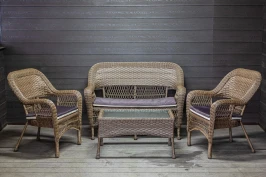 Комплект мебели из искусственного ротанга Мэдисон (Medison) Terrace Set с подушками на сидение