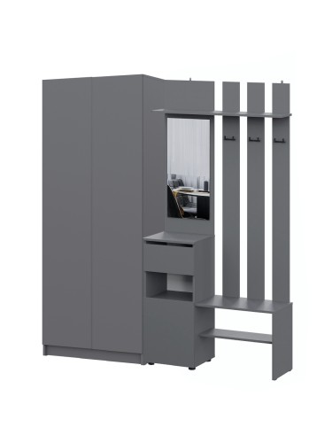 Прихожая Бали, Графит. Комплект 9