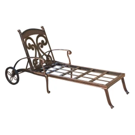 Шезлонг из литого алюминия Вилла(Villa)  -  Бронза