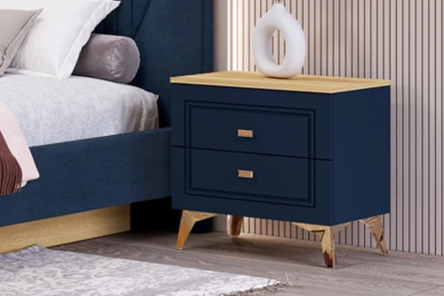 Тумба прикроватная Вега Сапфир синий