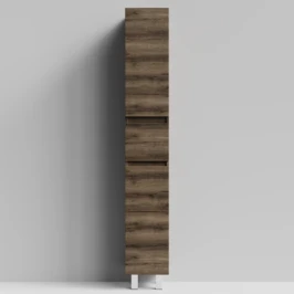 Пенал Бест 30 (2 двери, 1 ящик) напольный, Дуб крымский коричневый ПВХ 131005-9005, правый