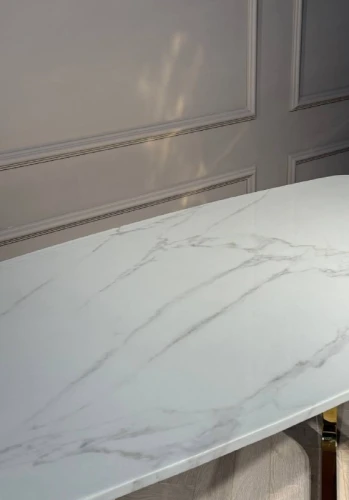 Стол обеденный Ланс DT-2852, 140х80х75 см, белый мрамор