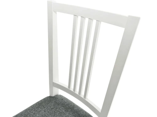 Обеденная группа (Стол Греция и 4 стула Никас), эмаль белая