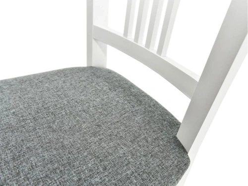 Обеденная группа (Стол Греция и 4 стула Никас), эмаль белая