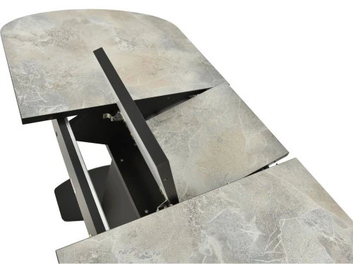 Обеденная группа (Стол Корсика Мрамор светлый и 4 Бордо Милано 09), черный