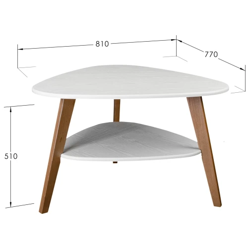 Стол журнальный BeautyStyle 24 белый/бук