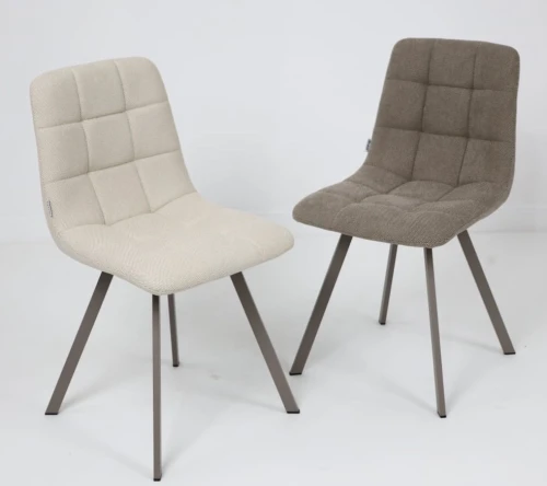 Стул CHILLI SQUARE 355А-02, ткань/ латте каркас М-City