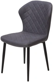 Стул МОНРО, цвет CYPRUS-13 темно-серый, искусственная замша / черный каркас М-City