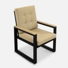 Кресло Quadro RAL 9005, Calista 2, Ясень Светло-серый