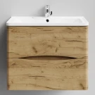 Тумба Адель 70 подвесной, Дуб Тортуга ПВХ 2357-43 Vodok с раковиной в комплекте Тумба Адель 70 подвесной, Дуб Тортуга ПВХ 2357-43 Vodok с раковиной в комплекте