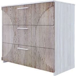 Комод «Монтале» 3Я КМК 0966.17, бетон пайн светлый/астана