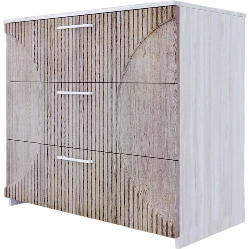 Комод «Монтале» 3Я КМК 0966.17, бетон пайн светлый/астана