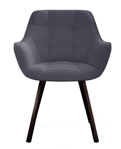 Стул DikLine 252 М поворотный, B28 ANTRACITE, ножки черные