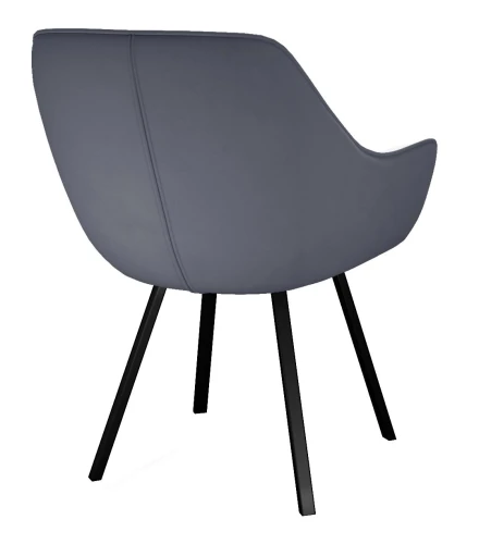 Стул DikLine 252 М поворотный, B28 ANTRACITE, ножки черные