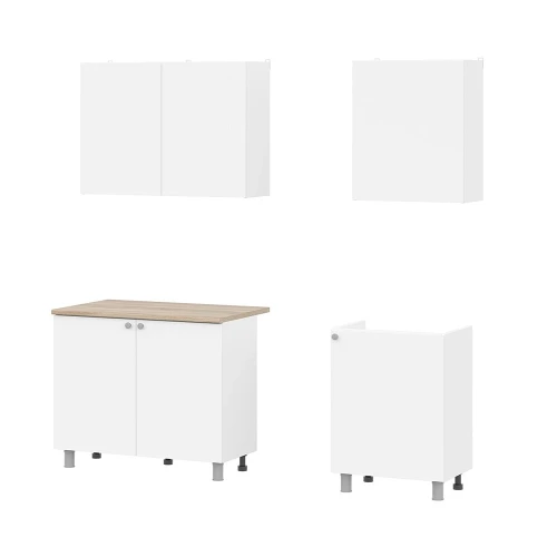 Кухонный гарнитур КГ 6 1.6 м, Белый