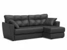 Диван угловой Амстердам 160 экокожа черная