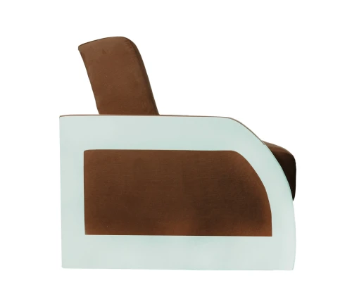 Диван-книжка Феникс 140 коричневый, пружинный блок Боннель