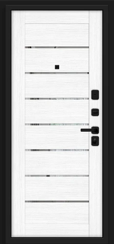 Входная дверь BRAVO Прайд Total Black/Snow Melinga 