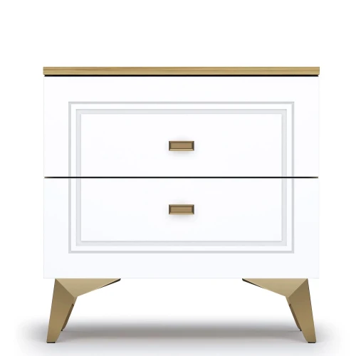 Тумба Вега Сапфир, белый глянец